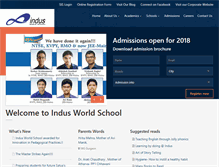 Tablet Screenshot of indusworldschool.com